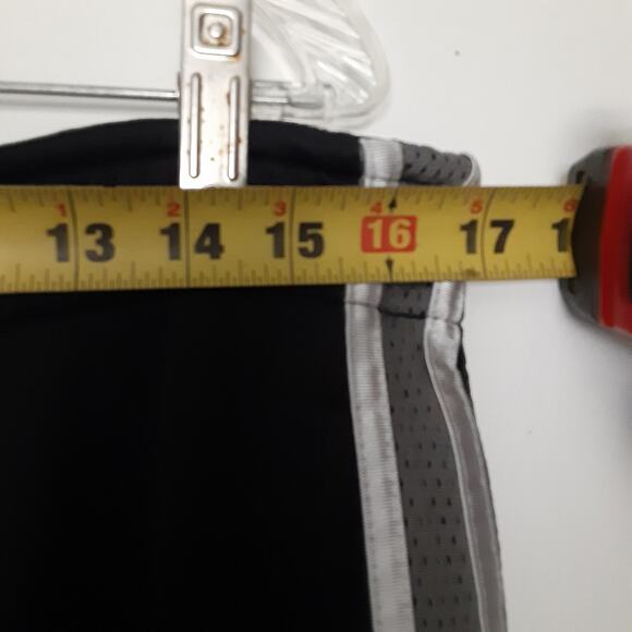 Nike Hoops Black Gray Baggy Y2k Vintage Trackpants Mens 34 Reversible - Picture 11 of 13